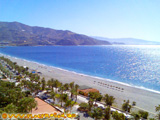 Playa de Velilla an der Costa Tropical in Almunecar