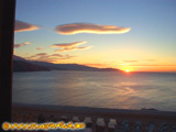 Sonnenuntergang von der oberen Terrasse