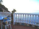 Die Terrasse des Penthouse-Appartements im Obergeschoss der Casa Antonio