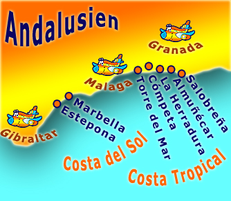 Ferienhäuser Andalusien Costa del Sol und Costa Tropical