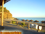 Der Strand Playa de Cabria unterhalb der Casa Max